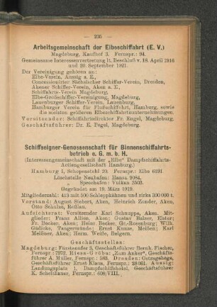 Arbeitsgemeinschaft der Elbeschiffahrt (E. V.)
