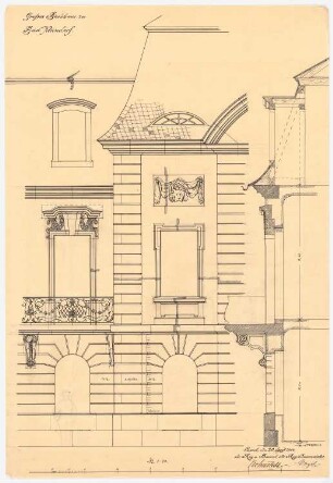 Großes Badehaus, Bad Nenndorf: Fassadendetails 1:20