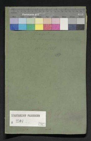 Armenrechnungen der Eleemysonarie (Almosenstiftungen) 1884/85