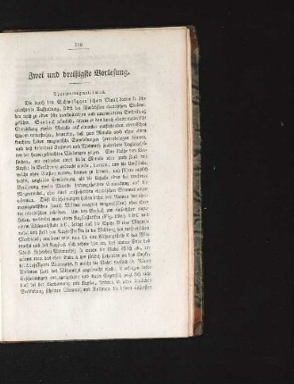Zwei und dreißigste Vorlesung