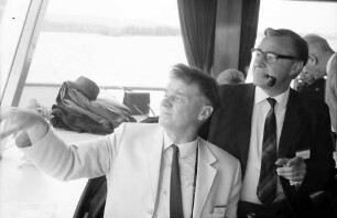 20. Tagung 1970 Chemiker; Auf dem Schiff: Richard L. M. Synge, Lord George Porter of Luddenham