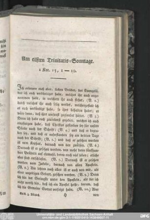 Am eilften Trinitatis-Sonntage. 1 Kor. 15, 1-10.