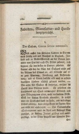 Fabriken-, Manufaktur- und Handlungsgewächse