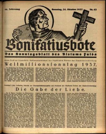 Ausgabe vom Sonntag, den 24. Oktober 1937.