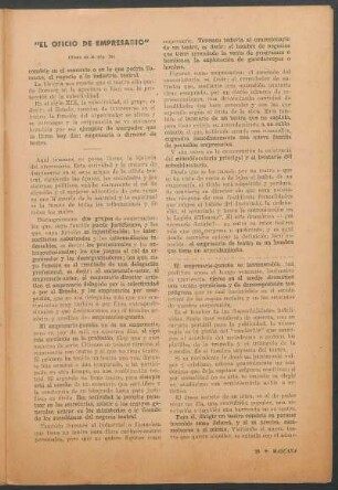"El oficio de empresario" : (Viene de la pág. 16)