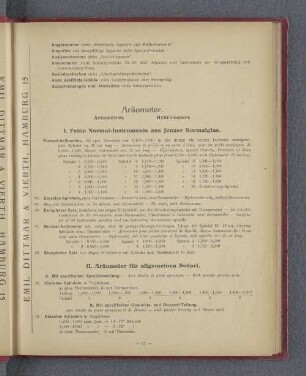 Aräometer.