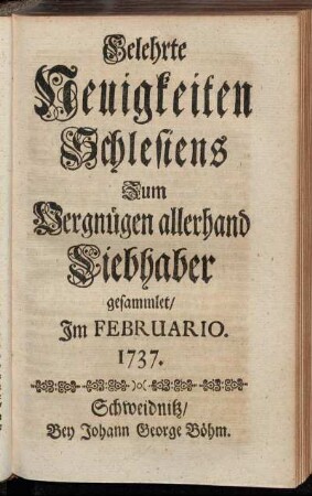 Im Februario. 1737.