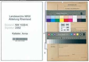 Entnazifizierung Anna Ketteler , geb. 00.00.0000 ()
