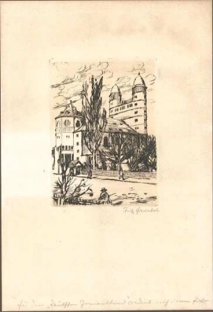 Fischer, Theodor; Ulm; Garnisonkirche (Pauluskirche) - Straßenansicht