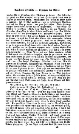 Erziehung, öffentliche, (s. Art. Schule)