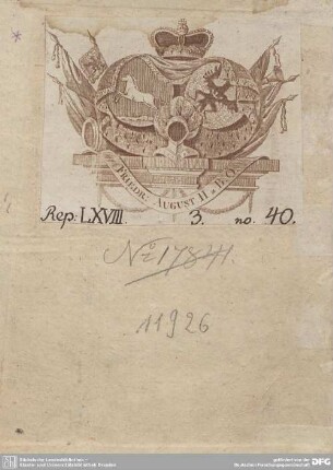 Exlibris: Friedrich August, Herzog von Braunschweig-Oels.