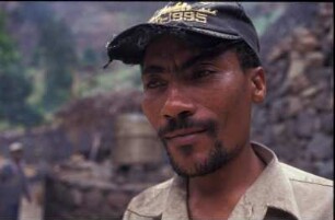 Kap Verde. Stolzer Vatern in Mindelo