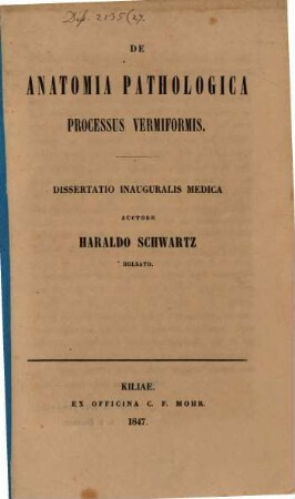 De anatomia pathologica processus vermiformis