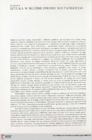 Rozdział 9: Sztuka w służbie dworu sułtańskiego