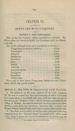 Chapter VI. Towns and municipalities