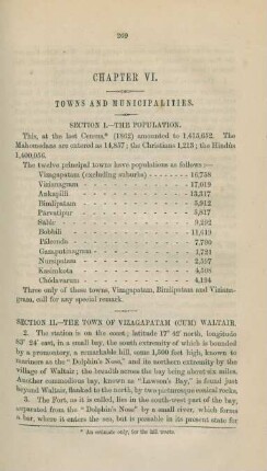 Chapter VI. Towns and municipalities