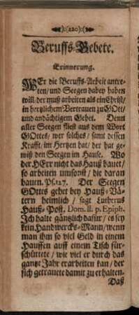 Beruffs-Gebete