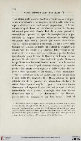 Cenni intorno agli dei mani, [1]