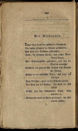Die Kindtaufe