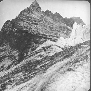 Schweiz. Berner Oberland. Grindelwaldgletscher und Wetterhorn (3692 m)