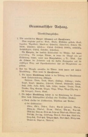 Grammatischer Anhang