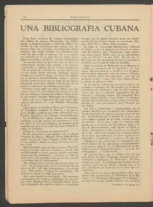 Una bibliografía cubana