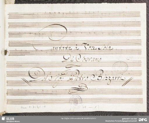Che ti dirò regina - Mus.1-J-3,1-1 : S, strings, bc