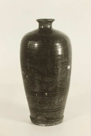 Vase, blaugrün glasiert, China, Mingzeit