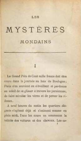 Les mystères mondains