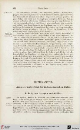Drittes Kapitel: Aeussere Verbreitung des muhamedanischen Styles