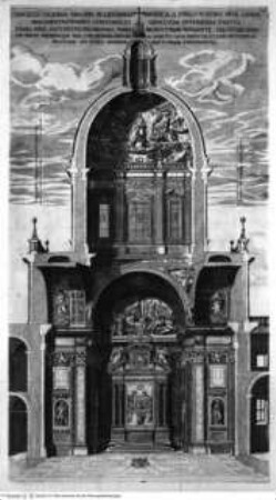 Basilicae S. Mariae Maioris de urbe a Liberio papa I usque ad Paulum V. Pont. Max., Taf. 194: Rom, S. Maria Maggiore, Querschnitt durch die Cappella Paolina