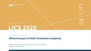 Efficient Analysis of VASS Termination Complexity: Q/A Session A - Paper A5.C
