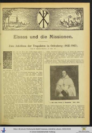 Elsass und die Missionen.