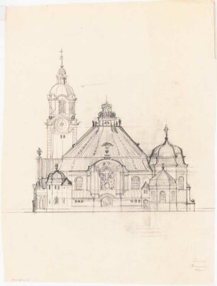 Kirche, Krassow: Ansicht von Süden
