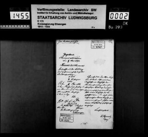 Bildung und Zusammensetzung der Amtsversammlung im Oberamtsbezirk Neresheim