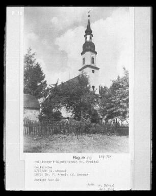 Blankenstein, Dorfkirche, Ansicht von Südosten