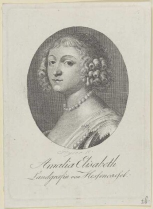 Bildnis der Amalia Elisabeth von Hessencasel