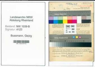 Entnazifizierung Georg Bussmann , geb. 16.01.1901 (Beamter)