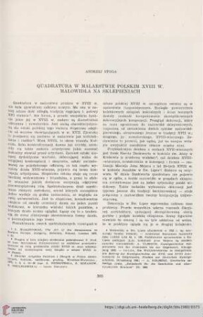 Quadratura w malarstwie polskim XVIII w. Malowidła na sklepieniach