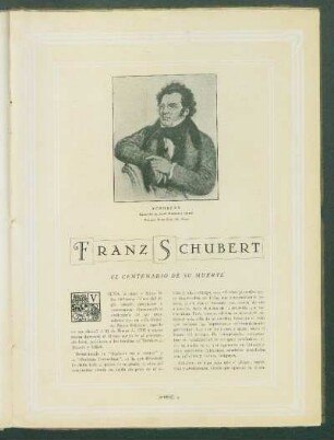 Franz Schubert [Litografía]
