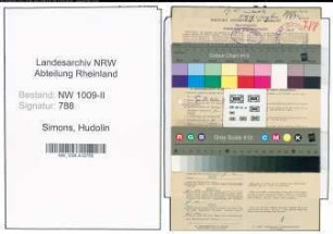 Entnazifizierung Hudolin Simons , geb. 11.08.1894 (Angestellter)