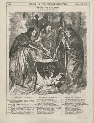 Round the cauldron. A scene some way after Shakespeare