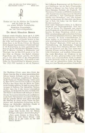 Jüssen, Dr. Klaudius
