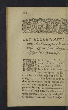 Les ecclesiastiques