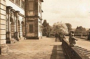 Veitshöchheim. Schloß. Terrasse (Parkseite)