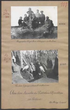 Bayerischer Jäger beim Mittagessen in Krusevac