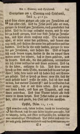 635-646, Evangelium am 1. Sonntag nach Epiphaniae; ...