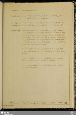 Anlage 31 Getriebe - Arbeitsprinzip 10