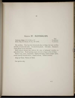 Genus IV. Pantholops.
