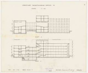Nachrichtentechnische Institute der Technischen Universität Berlin Vorentwurf B: 2 Schnitte 1:200